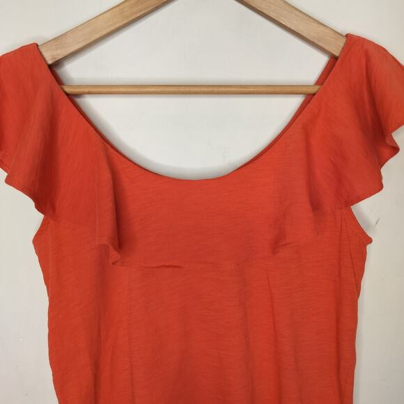 Ann Taylor LOFT Flutter Sleeve Top - Picture 2 of 7